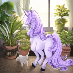  I can accommodate my friend's new pet unicorn as long as it doesn't eat all my plants.