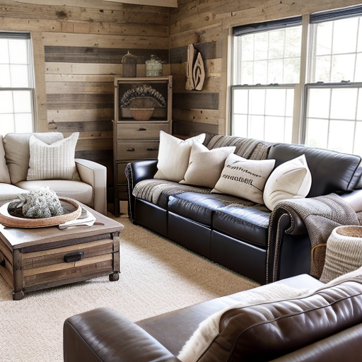 How to Incorporate a Sofa into a Modern Rustic-Farmhouse Style Living Room