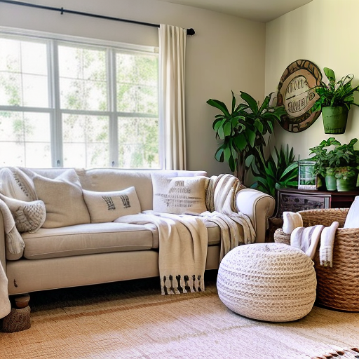 How to Incorporate a Sofa into a Transitional-Farmhouse Style Living Room