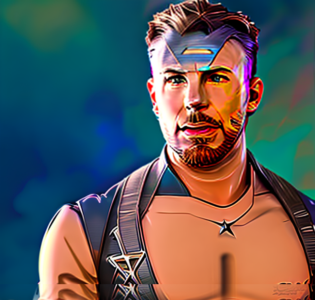 nvinkpunk ((((chris evans face)))), super high quality, masterpiece art, super cool, ((((psychedelic color,)))), ((((detailed eyes)))), (( very high resolution)), attractive, friendly, casual, smile, delightful, intricate, gorgeous, femme fatale, nouveau, curated collection, annie leibovitz, award winning, breathtaking, groundbreaking, superb, outstanding, photoshopped