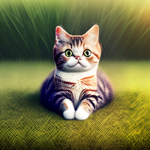 estilovintedois super Cute Cat on the grass