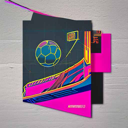 nvinkpunk A high-resolution image of a football stadium with colorful teams and supporters will form the base on which the Arsenal FC logo and players emerge in AI art style. The result will be a stunning and unique Arsenal FC themed greeting card fit for your Dad.